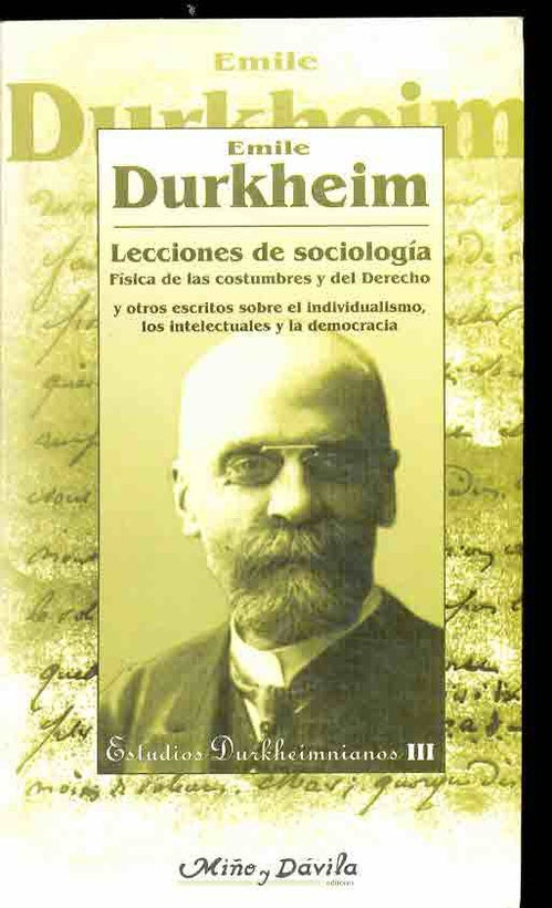 Lecciones de Sociología | Emile Durkheim