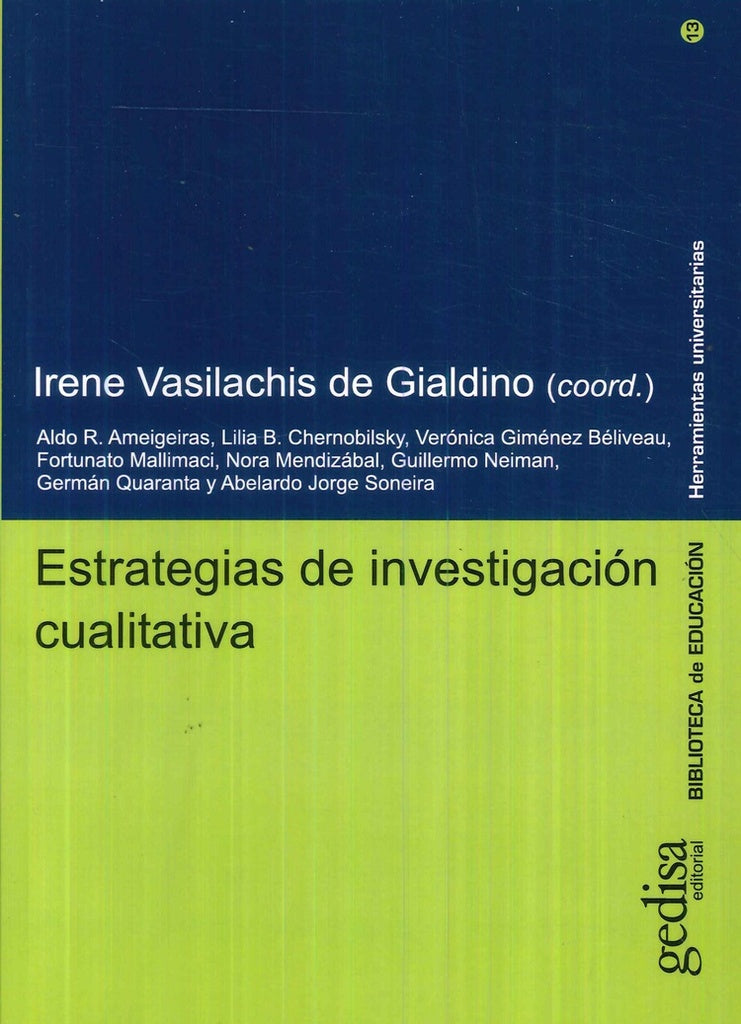 ESTRATEGIAS DE INVESTIGACIÓN CUALITATIVA.. | Irene Vasilachis de Gialdino
