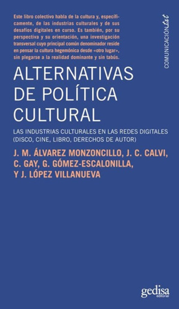ALTERNATIVAS POLITICA CULTURAL | AA.VV.