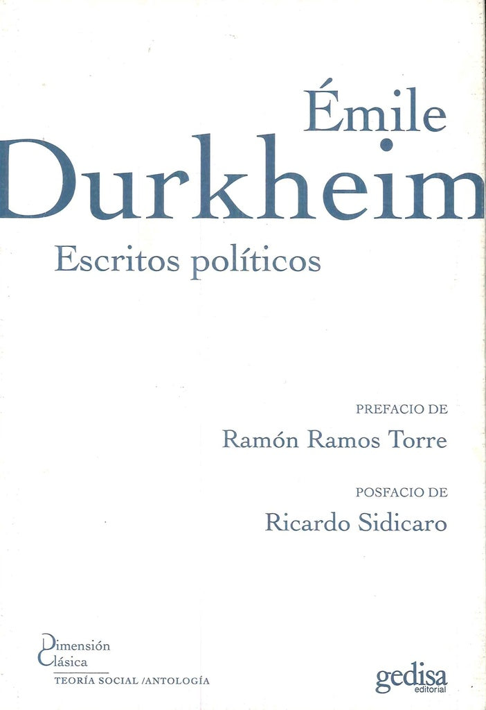 ESCRITOS POLITICOS | EMILIO DURKHEM