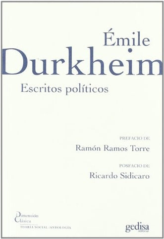 ESCRITOS POLITICOS | EMILIO DURKHEM