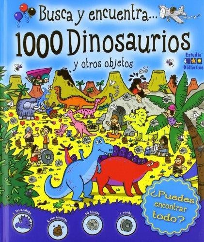 Busca y encuentra 1000 dinosaurios | sin autor