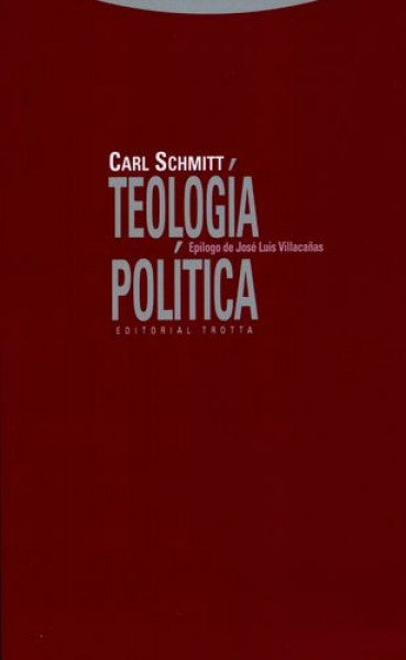 TEOLOGIA POLITICA | CARL SCHMITT