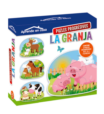 APRENDO EN CASA PUZLES PROGRESIVOS: LA GRANJA..