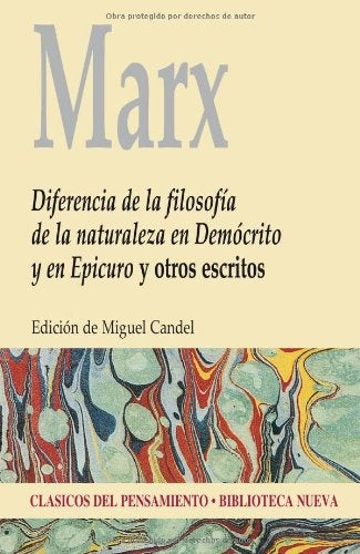 Diferencia de la filosofia  | Karl Marx