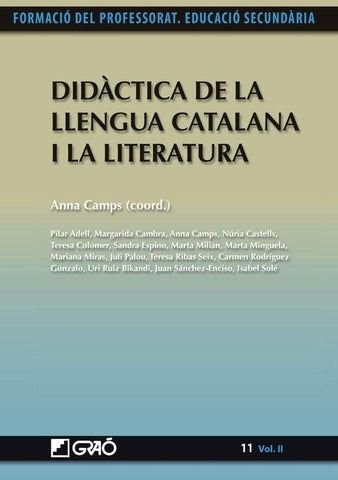 Didàctica de la Llengua Catalana i la Literatura | Anna Camps Mundó