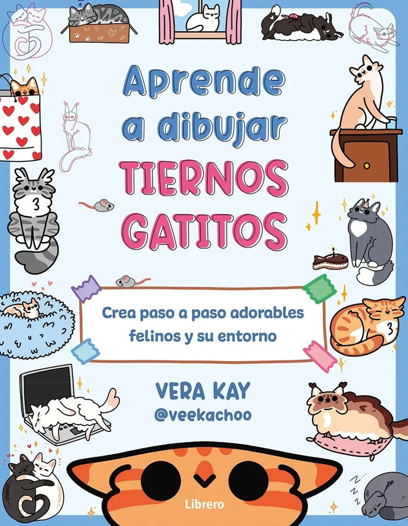 APRENDE A DIBUJAR TIERNOS GATITOS | VERA KAY