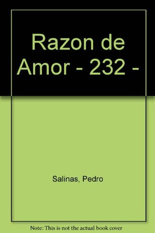 RAZON DE AMOR | Pedro Salinas