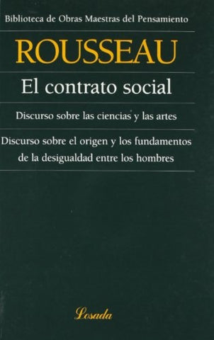 Contrato social, El. Discursos | Jean-Jacques Rousseau