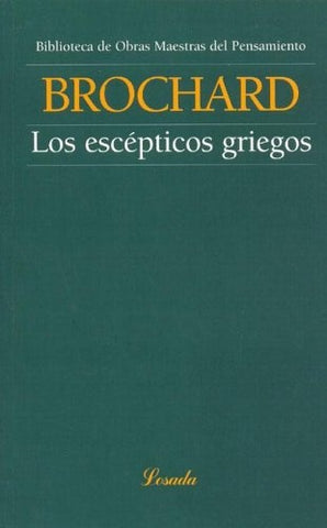 LOS ESCEPTICOS GRIEGOS*.. | VICTOR BROCHARD