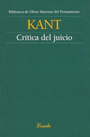 CRITICA DEL JUICIO (O.M.P) | IMMANUEL KANT