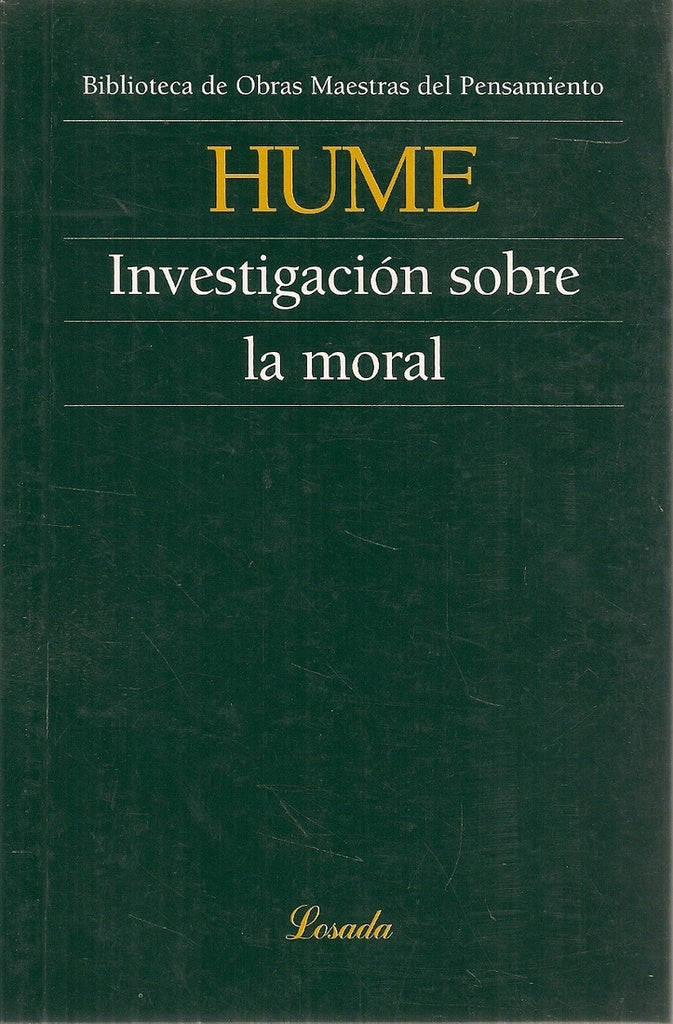 INVESTIGACION SOBRE LA MORAL  | David Hume