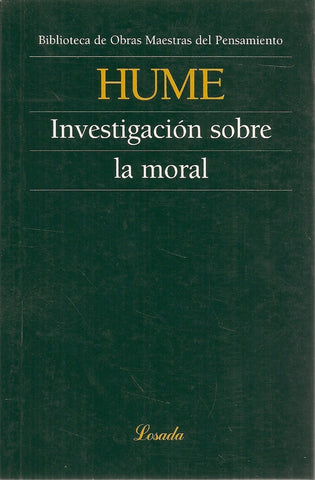 INVESTIGACION SOBRE LA MORAL  | David Hume