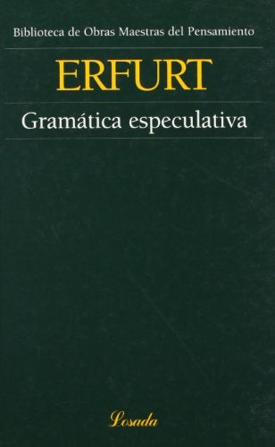 GRAMATICA ESPECULATIVA (O.M.P) | TOMAS DE ERFURT