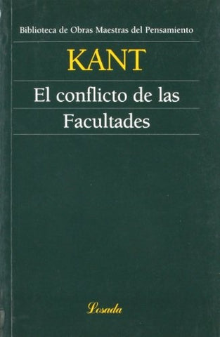 CONFLICTO DE LAS FACULTADES (O.M.P.) | IMMANUEL KANT