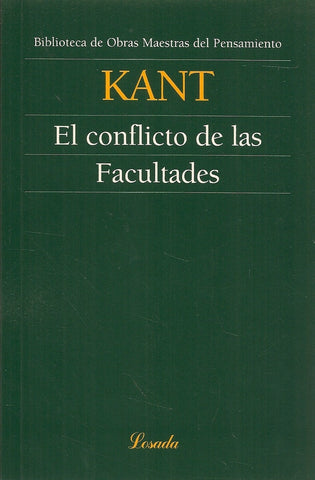 CONFLICTO DE LAS FACULTADES (O.M.P.) | IMMANUEL KANT