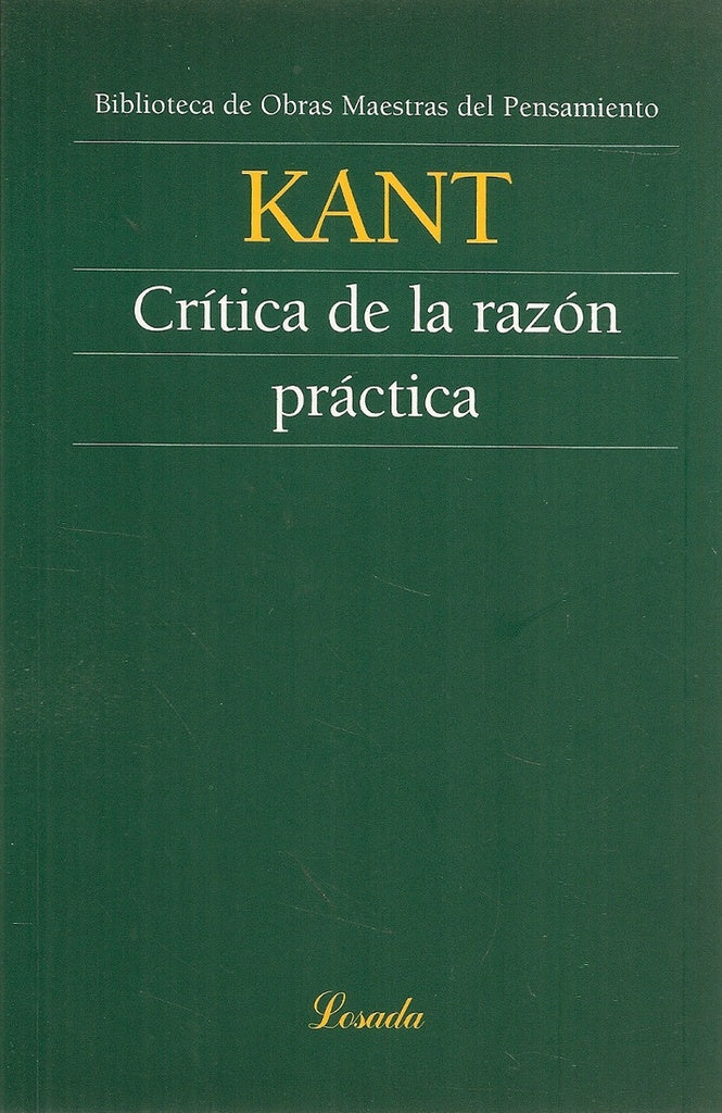 CRITICA DE LA RAZON PRACTICA.. | Imamnuel Kant