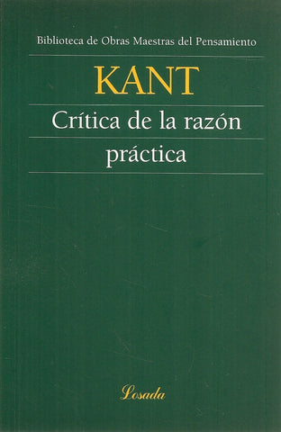 CRITICA DE LA RAZON PRACTICA.. | Imamnuel Kant