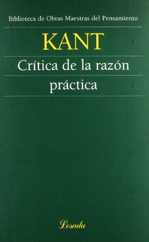 CRITICA DE LA RAZON PRACTICA.. | Imamnuel Kant