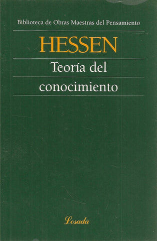 TEORIA DEL CONOCIMIENTO (O.M.P) | JOHANNES HESSEN