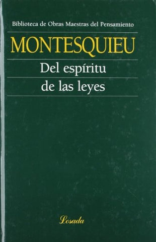 DEL ESPIRITU DE LAS LEYES (O.M.P.) | MONTESQUIEU