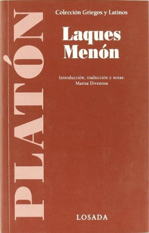 LAQUES MENON (GRIEGOS Y LATINOS) | PLATON