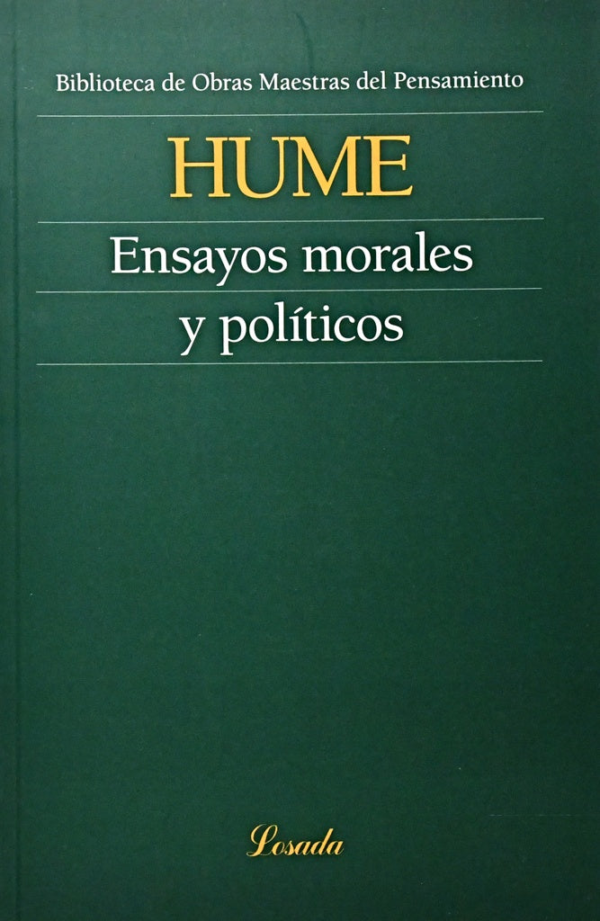 ENSAYOS MORALES Y POLITICOS.. | David Hume