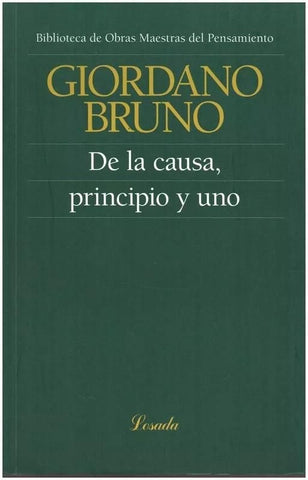 DE LA CAUSA PRINCIPIO Y UNO.. | Bruno Giordano