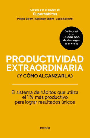 PRODUCTIVIDAD EXTRAORDINARIA (Y COMO ALCANZARLA).. | MATIAS SALOM
