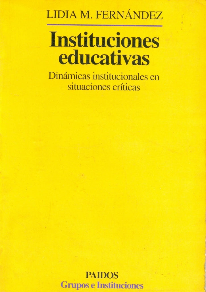 Instituciones educativas | Lidia M. Fernández