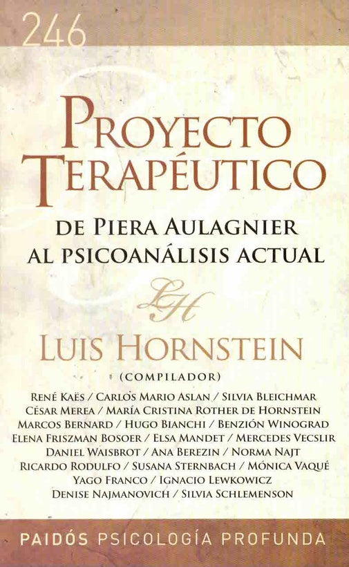 Proyecto terapéutico | Hornstein-Hornstein