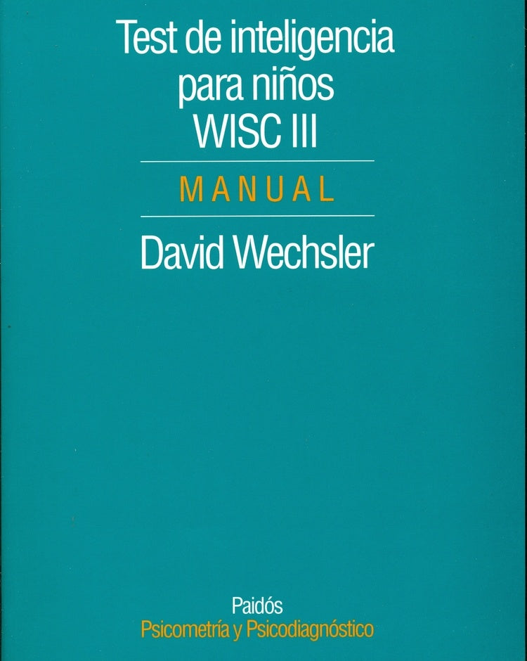 Test de inteligencia para niños Wisc III | Wechsler, Castillo