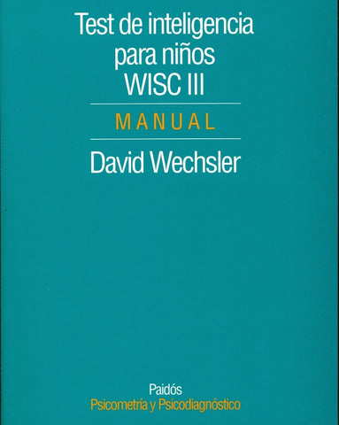 Test de inteligencia para niños Wisc III | Wechsler, Castillo
