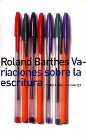 Variaciones sobre la escritura | Barthes-González
