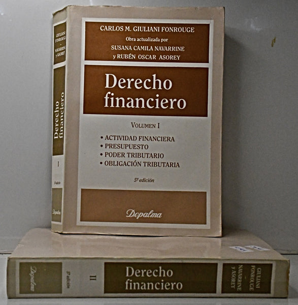DERECHO FINANCIERO (2 TOMOS).. | Carlos M. Giuliani Fonrouge
