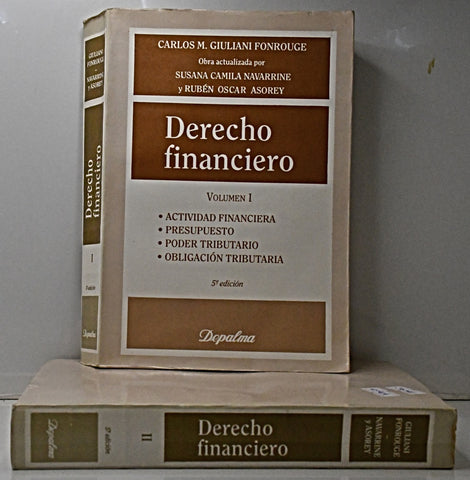 DERECHO FINANCIERO (2 TOMOS).. | Carlos M. Giuliani Fonrouge