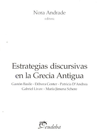 Estrategias discursivas en la Grecia antigua | Nora Andrade