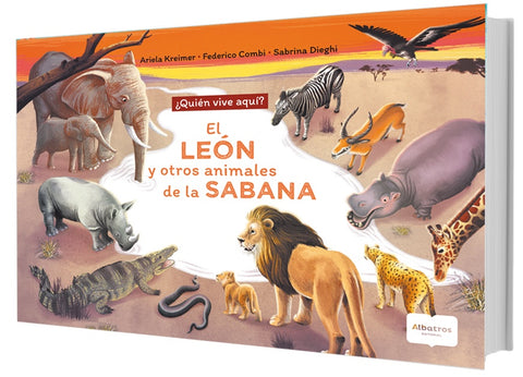 El león y otros nimales  de la saban | Ariela Kreimer