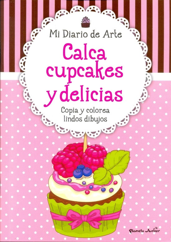 mi diario de arte. calca cupcakes y delicias