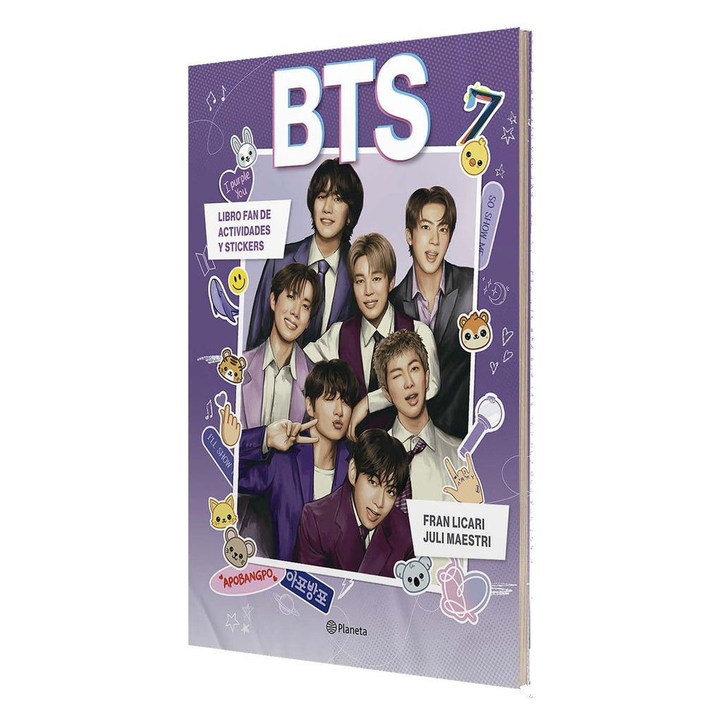 BTS  LIBRO FAN DE ACTIVIDADES Y STICKERS