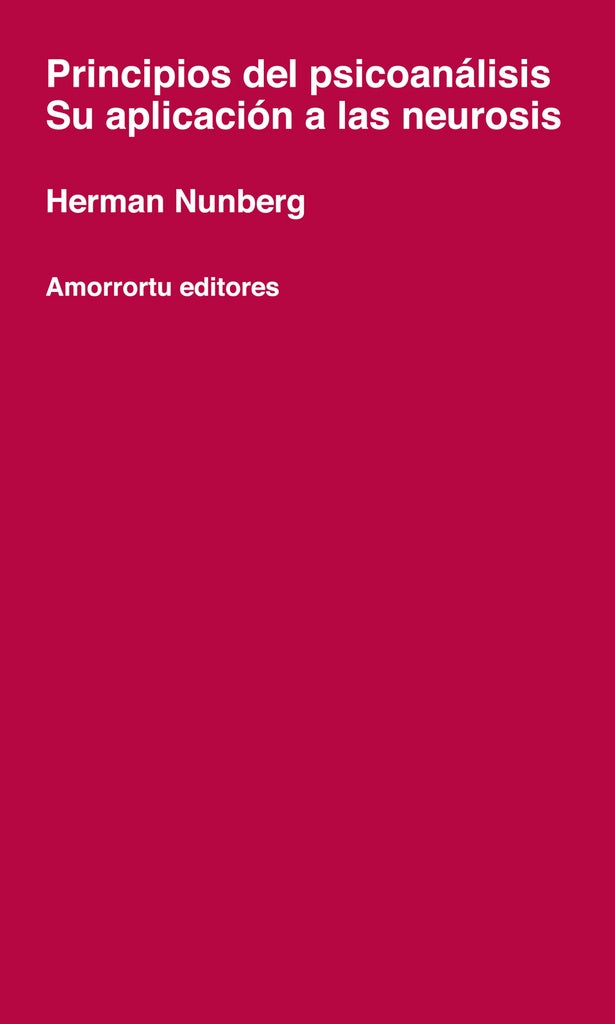 PRINCIPIOS DEL PSICOANALISIS | HERMAN NUNBERG