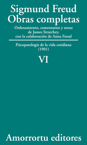 OBRAS COMPLETAS VOLUMEN VI.. | Freud-Etcheverry