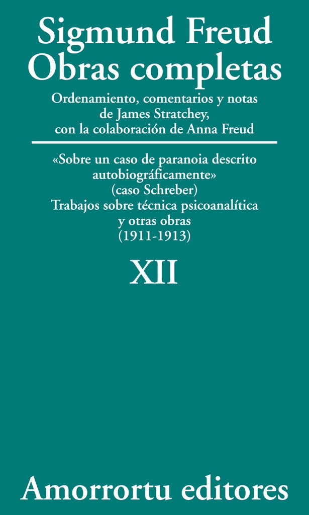 OBRAS COMPLETAS XII | Sigmund Freud