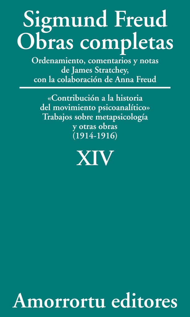 OBRAS COMPLETAS TOMO 14 (XIV).. | Sigmund Freud