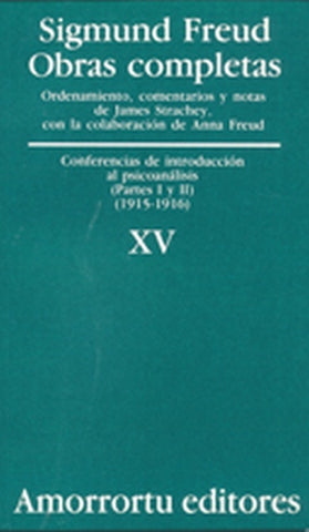 OBRAS COMPLETAS- TOMO 15 | Sigmund Freud