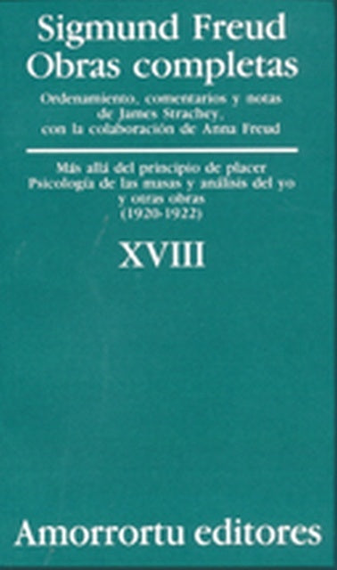 OBRAS COMPLETAS- TOMO 18 (XVIII).. | Sigmund Freud