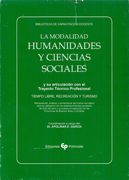 Modalidad humanidades y ciencias sociales, La | Apolinar Edgardo García