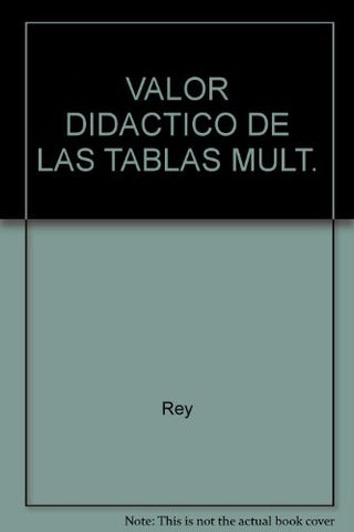 EL VALOR DIDACTICO DE LAS TABLAS DE MULTIPLICAR Y DIVIDIR.. | María Esther Rey