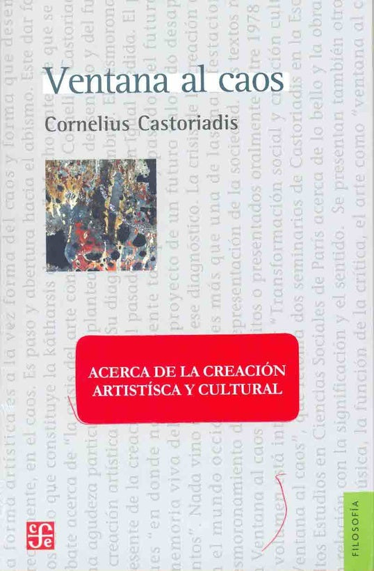 Ventana al caos* | Cornelius Castoriadis