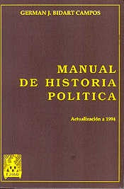 MANUAL DE HISTORIA POLITICA  | Germán José Bidart Campos